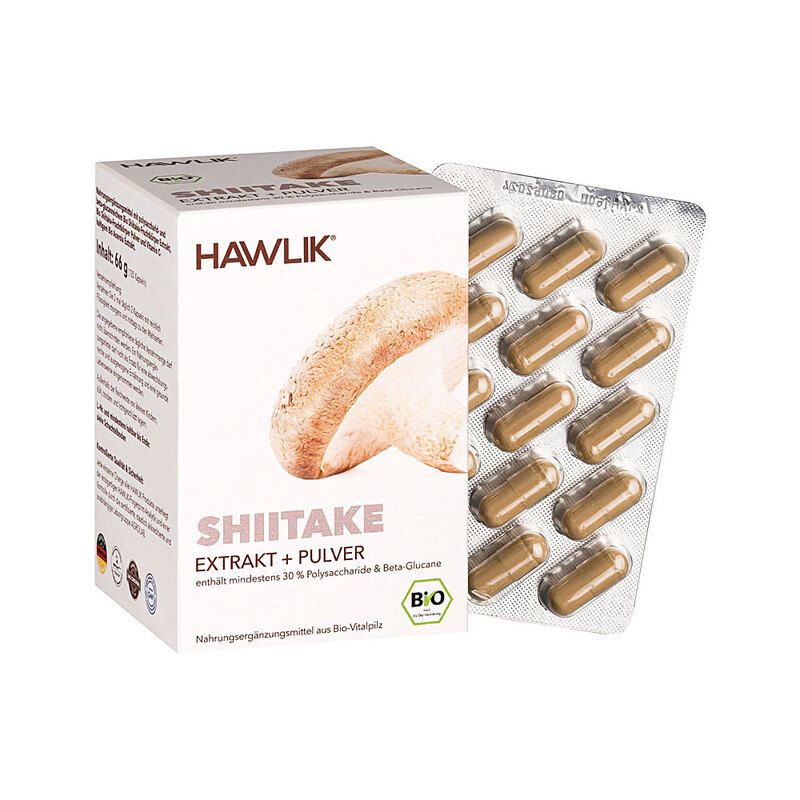 HAWLIK Bio Shiitake Extrakt + Pulver 120