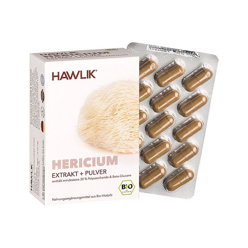 HAWLIK Bio Hericium Extrakt + Pulver 60