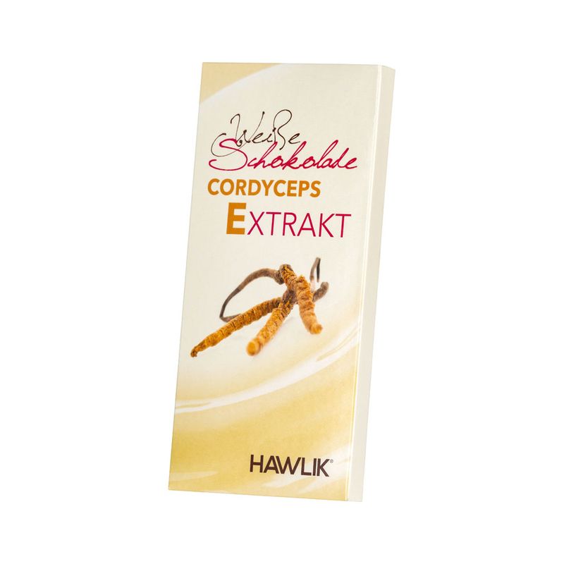 HAWLIK Weiße Schokolade mit Cordyceps Extrakt